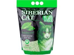Наполнитель Сибир.Кошка 12л ТОФУ комкующийся Зеленый чай, 1шт (3) (биоразлагаемый)
