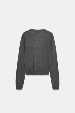 WOOL V-NECK SWEATER - Zara фото 6