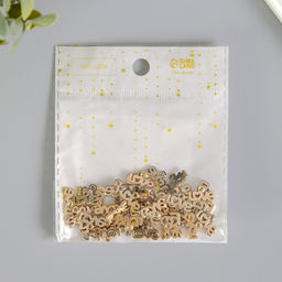 Цена за 50 шт. Декор для творчества пластик «Love ажурная», 1×1.3×0.2 см