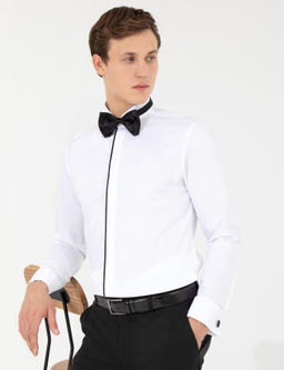 Beyaz Slim Fit Smokin G_mlek