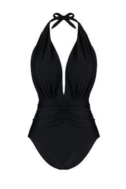 TRENDYOLMILLA Siyah Derin Dekolteli Buzgulu Regular Mayo TBESS22MA0100  фото 11