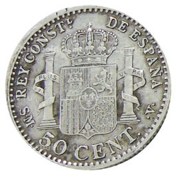 50 сентимо 1904 года Испания
