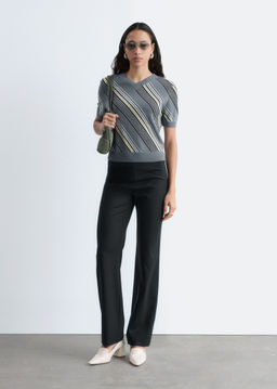 Pantalones de lana de perneras rectas - H&m фото 4