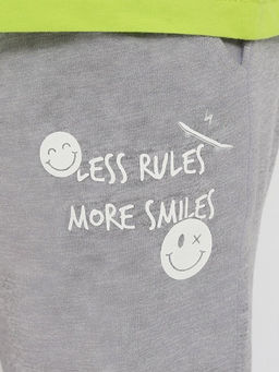 CSKB 70492-11-412 Брюки для мальчика,серый меланж