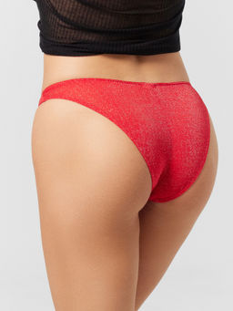 Трусы Mark Formelle слипы полиамид с люрексом красные  фото 4