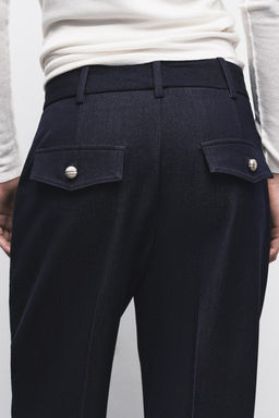 STRAIGHT-LEG TROUSERS WITH SEAM DETAIL - Zara фото 13