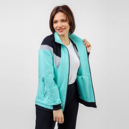 RODOS Спортивный костюм женский весна/лето М-172/1 Ментол/Синий  фото 5