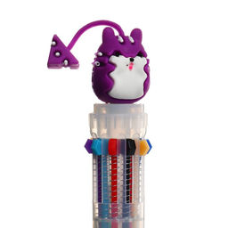 Цена за 36 шт. Ручка шариковая автоматическая, 10-ти цветная, Зверушки, МИКС - Calligrata фото 4