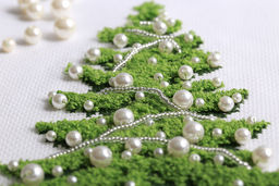 Klart набор для вышивания 8-484 Бархатная ель 13.5 х 19.5 см  фото 4