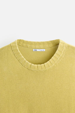 TEXTURED WASHED SWEATER - Zara фото 17