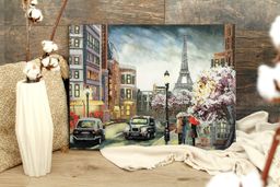 Кристальная (алмазная) мозаика ФРЕЯ ALPD-004 на подрамнике Дождь в Париже 40 х 30 см