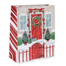 Цена за 12 шт. Пакет подарочный 26х32х12см / 5385L /уп 12/384/Новый год - Галеонтрейд фото 8