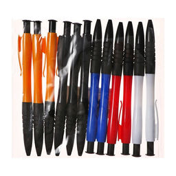 Набор 12 шт. Ручка шариковая автомат 0,5мм синяя, корпус МИКС с резин. держателем Офис - Simaland фото 4