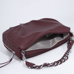 Сумка-мешок на молнии, цвет бордовый - Simaland фото 7