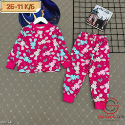 Пижама для девочки с рисунком