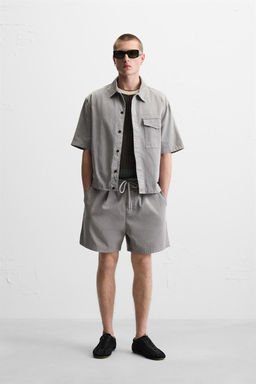 WASHED RELAXED FIT BERMUDA SHORTS - Zara фото 20