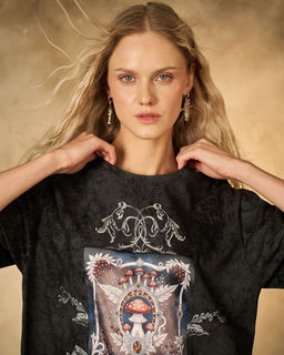 Футболка варёнка с шёлковой вставкой FRK001 - Sahar art lab фото 5