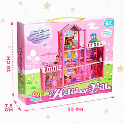 Кукольный домик «Коттедж» с куклами и аксессуарами