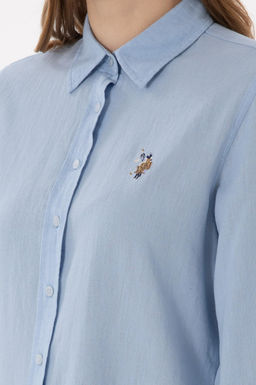 Kad_n A__k Mavi Uzun Kollu Basic G_mlek Sepette S_rpriz _ndirim - U.s. polo assn фото 7