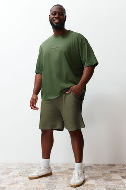 TRENDYOL MAN Buyuk Beden Siyah Regular/Normal Kesim Rahat %100 Pamuklu Basic Sort TMNSS24AP00001 - Trendyolmilla фото 2