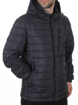 88045 DK. GRAY Куртка мужская демисезонная (100 гр. холлофайбер)