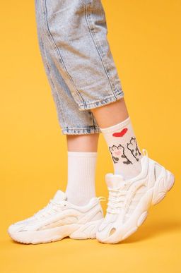 Прикольные носки с надписью Happy Fox  фото 3