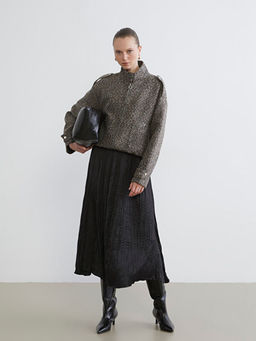 Dik Yaka Oversize Kad?n Ceket