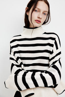 Jersey de punto fino con cuello perkins - H&m фото 2