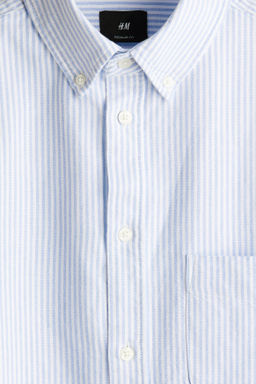 Camisa Oxford de manga corta Regular Fit - H&m фото 3