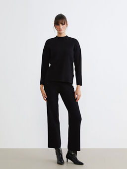 Yar?m Bal?k?? Yaka Kad?n Triko Kazak