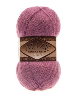 Ангора голд сим (Angora gold sim) пряжа Alize 20%шерсть 5%метанит 75%акрил 5х100г/500м фото 15