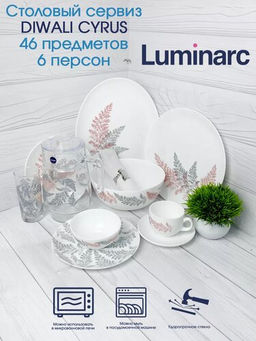 Набор столовый ДИВАЛИ САЙРУС 46пр - Luminarc фото 18