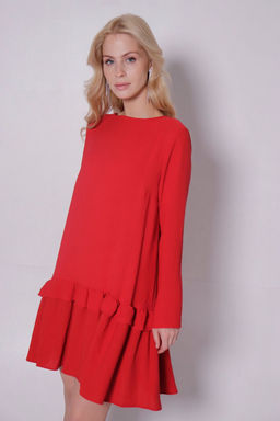 Платье-трапеция красное - Martichelli фото 12