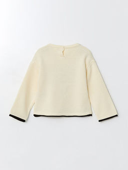 Bisiklet Yaka Nak??l? K?z ?ocuk Triko Kazak - Waikiki фото 2