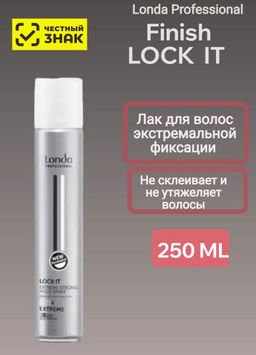 -20% Лак экстрасильной фиксации Finish LOCK IT, 250 мл Londastyle