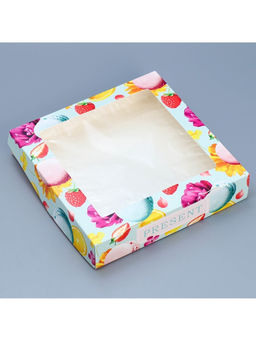 Цена за 5 шт. Коробка складная Present, 20 х 20 х 4 см - Дарите счастье фото 2