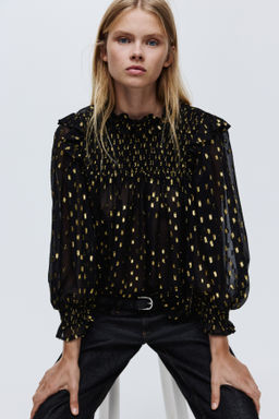 Blusa en tejido jacquard - H&m фото 2