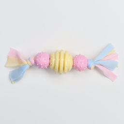 Игрушка жевательная Пижон Premium на верёвке, 3 элемента, термопластичная резина, микс  фото 2