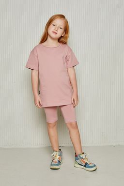 Футболка BASIC LINE из мягкого трикотажа пенье пудровая - Miza фото 2