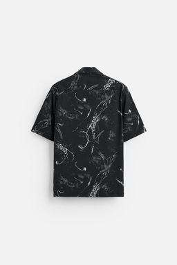ABSTRACT PRINT STRETCH SHIRT - Zara фото 8