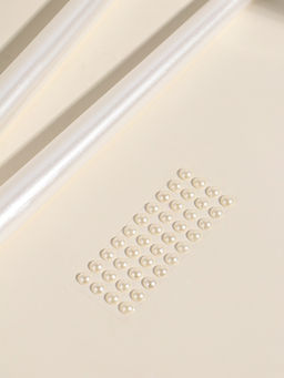 Набор свечей античных, 2,3х30 см, 2 шт "Белый жемчуг" 7,5х33,5х2,5 см