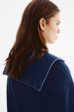 Vestido denim con cuello marinero - H&m фото 5