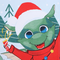 Полотенце Доляна Счастливого нового года 28х46 см, 100% хл, рогожка 164 г/м2  фото 3