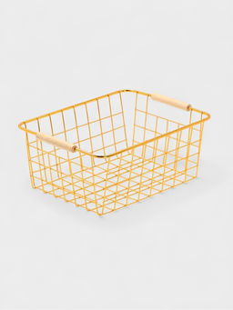 Корзина для хранения «Доляна. Голден», 29.5×22×12.5 см, золотистая