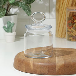 Банка с крышкой Kitchen Slim, 575 мл, стекло, прозрачная