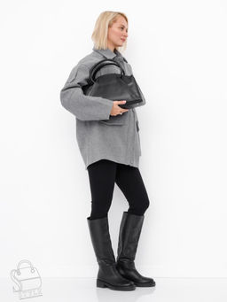 Сумка женская кожаная 0031VG black  Vitelli Grassi