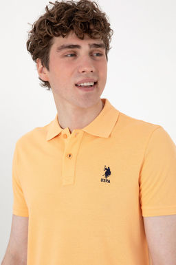 Erkek Slim Fit Polo Yaka Turuncu Basic Ti__rt Sepette S_rpriz _ndirim - U.s. polo assn фото 2
