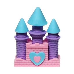 Цена за 36 шт. Ластик фигурный "Замок принцессы", МИКС