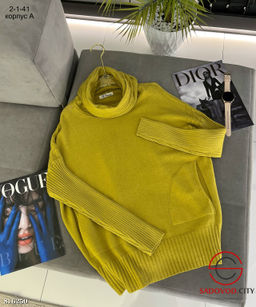 Женский тёплый свитер с горлом - Bruno фото 9