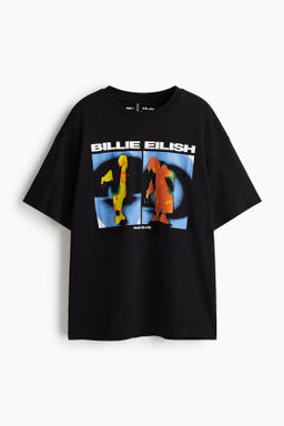 Camiseta oversize con motivo estampado - H&m фото 2